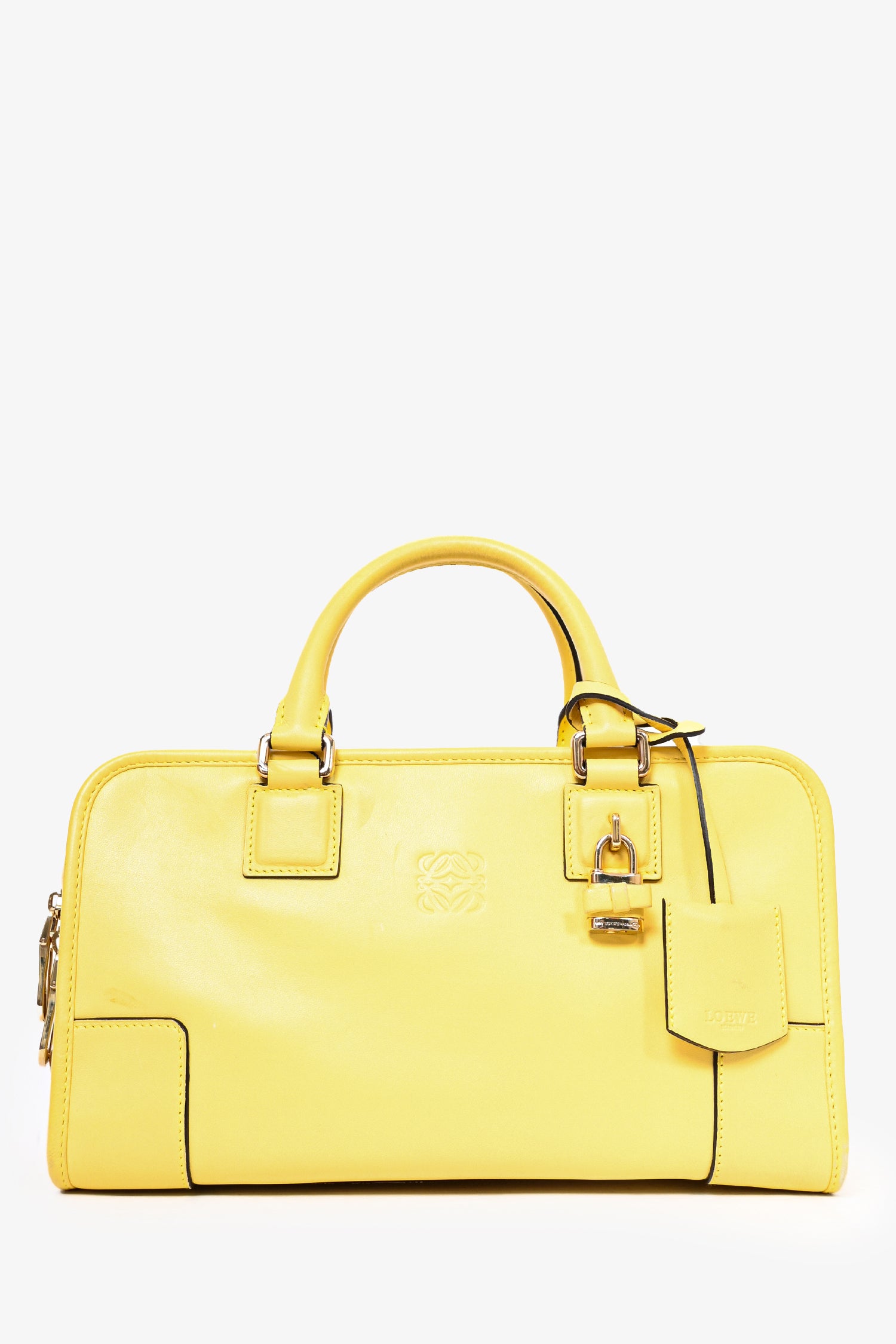 image of Loewe 2013 Yellow Leather Amazona 28 Bag