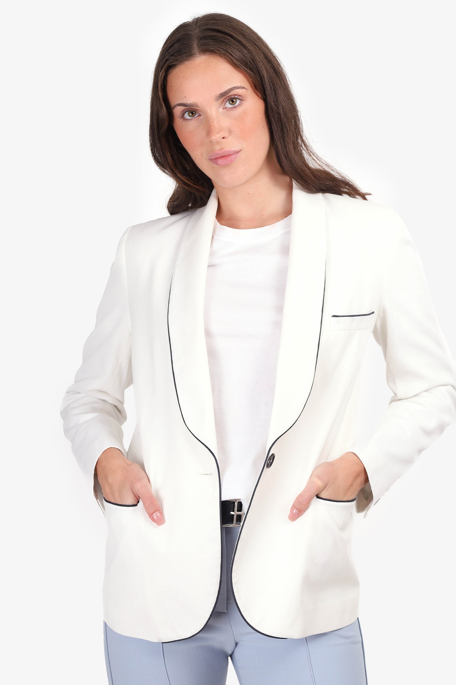 image of Isabel Marant Etoile White Blazer Size 40