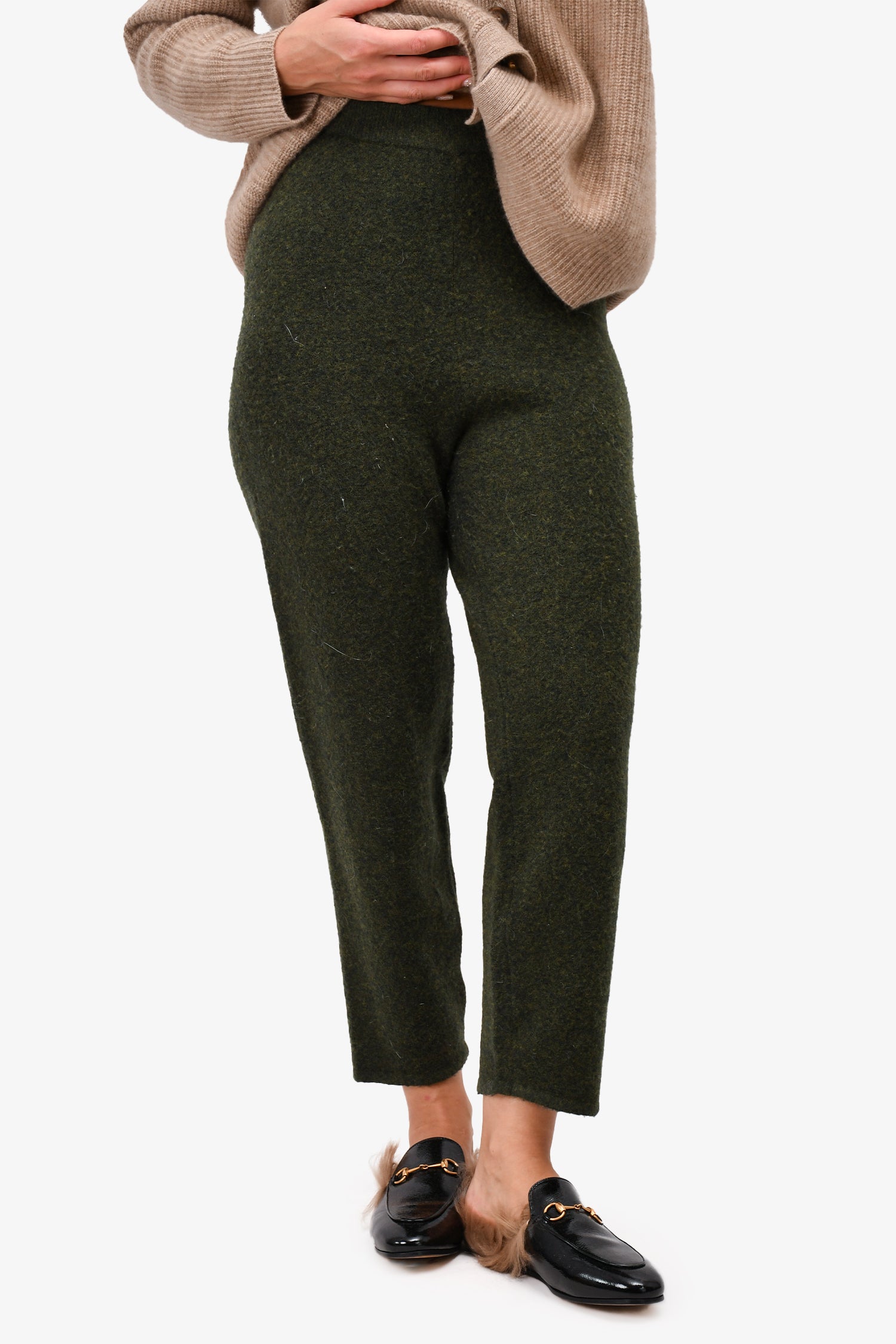 image of American Vintage Green Wool Pants Size S