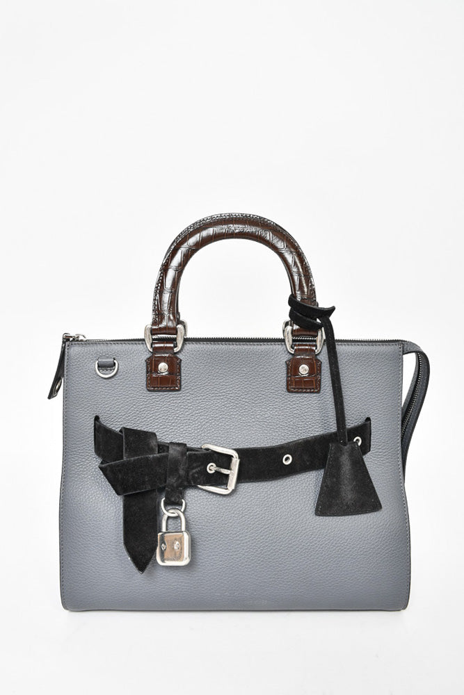 Mombasa leather handbag Yves Saint Laurent Black in Leather - 12039545