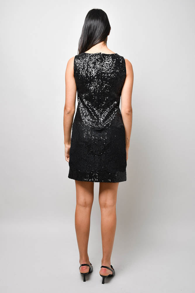 Dolce & Gabbana Black Sequin/Lace Silk Sleeveless Midi Dress Size –  Mine & Yours - Vancouver Luxury Fashion Resale + Consignment