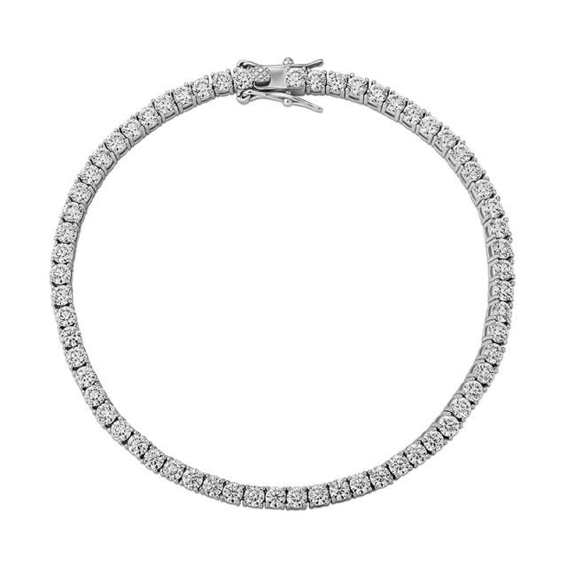 925 Sterling Silver Moissanite Tennis Bracelet or Chain – IceyCrew