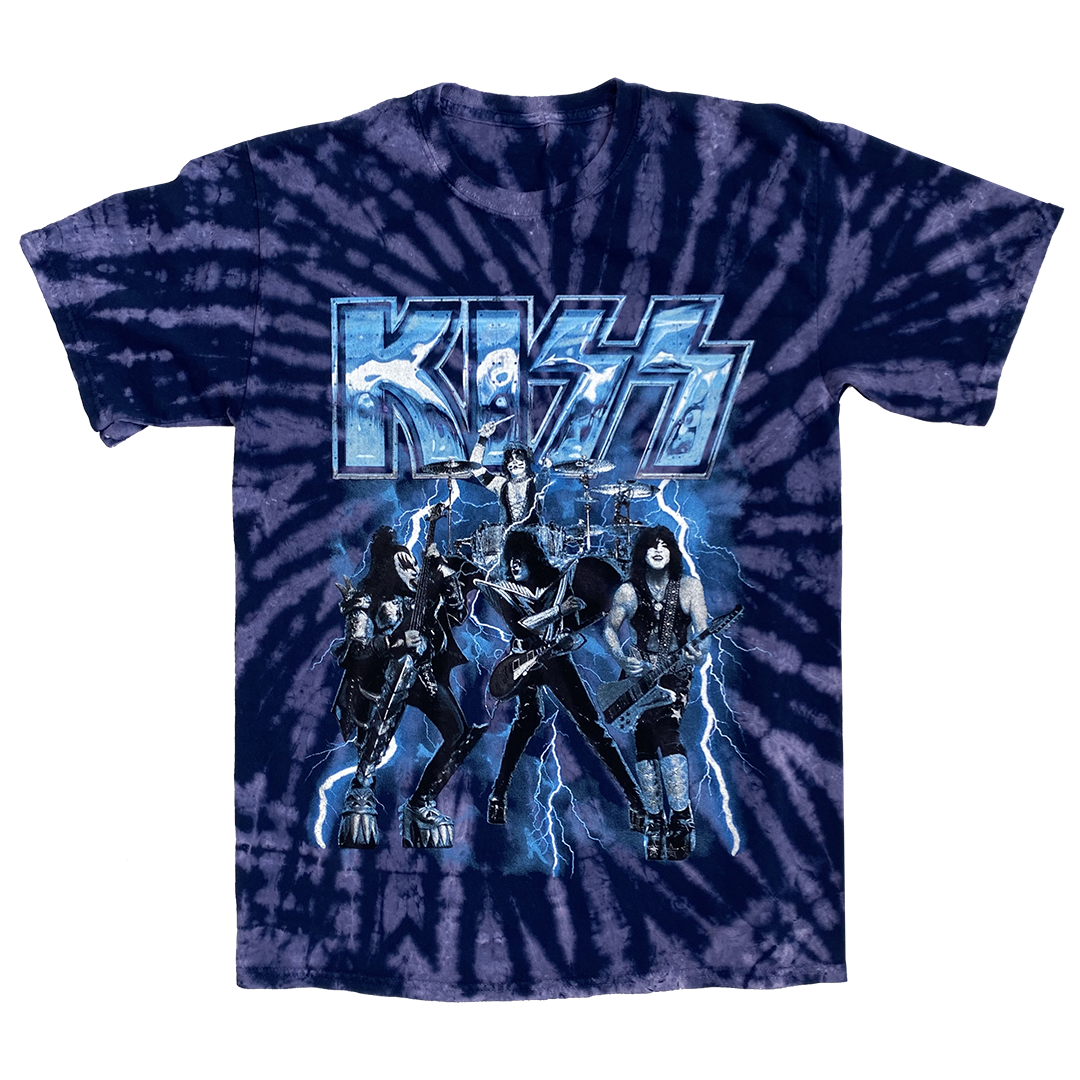 Lightning Tie Dye Tee – KISS Official Store