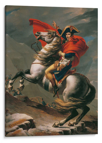 Napoleón cruzando los Alpes - Jacques-Louis David