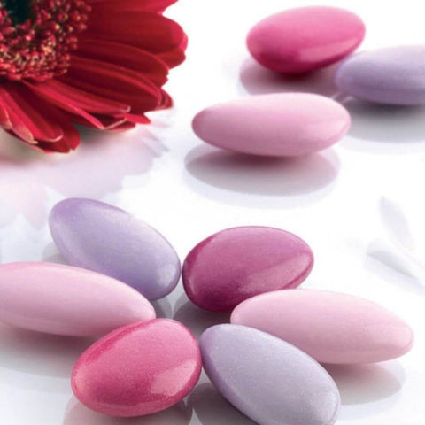 Confetti Pelino - Sugared Almonds Ciocomandorla - Pink with Chocolate -  300 gr