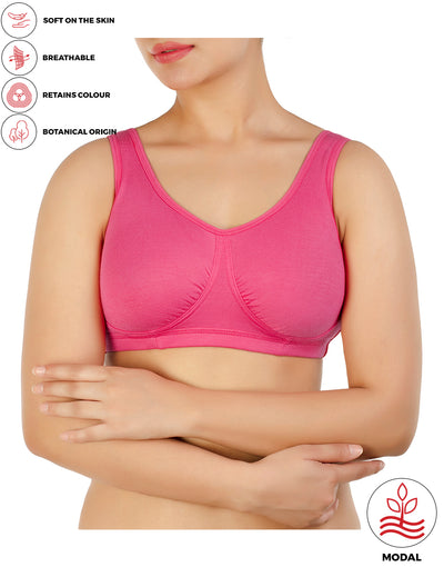 DOUBLE LAYERED MODAL STAY AT HOME / MATERNITY / SLEEP BRA-EVENTIDE – Losha