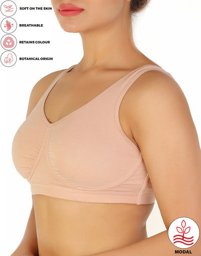 DOUBLE LAYERED MODAL STAY AT HOME / MATERNITY / SLEEP BRA-EVENTIDE