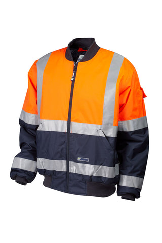 7WJHT520 JACKET MASTER SUMMIT HI VIS D/N 3M TAPED 2 TONE 21OZ