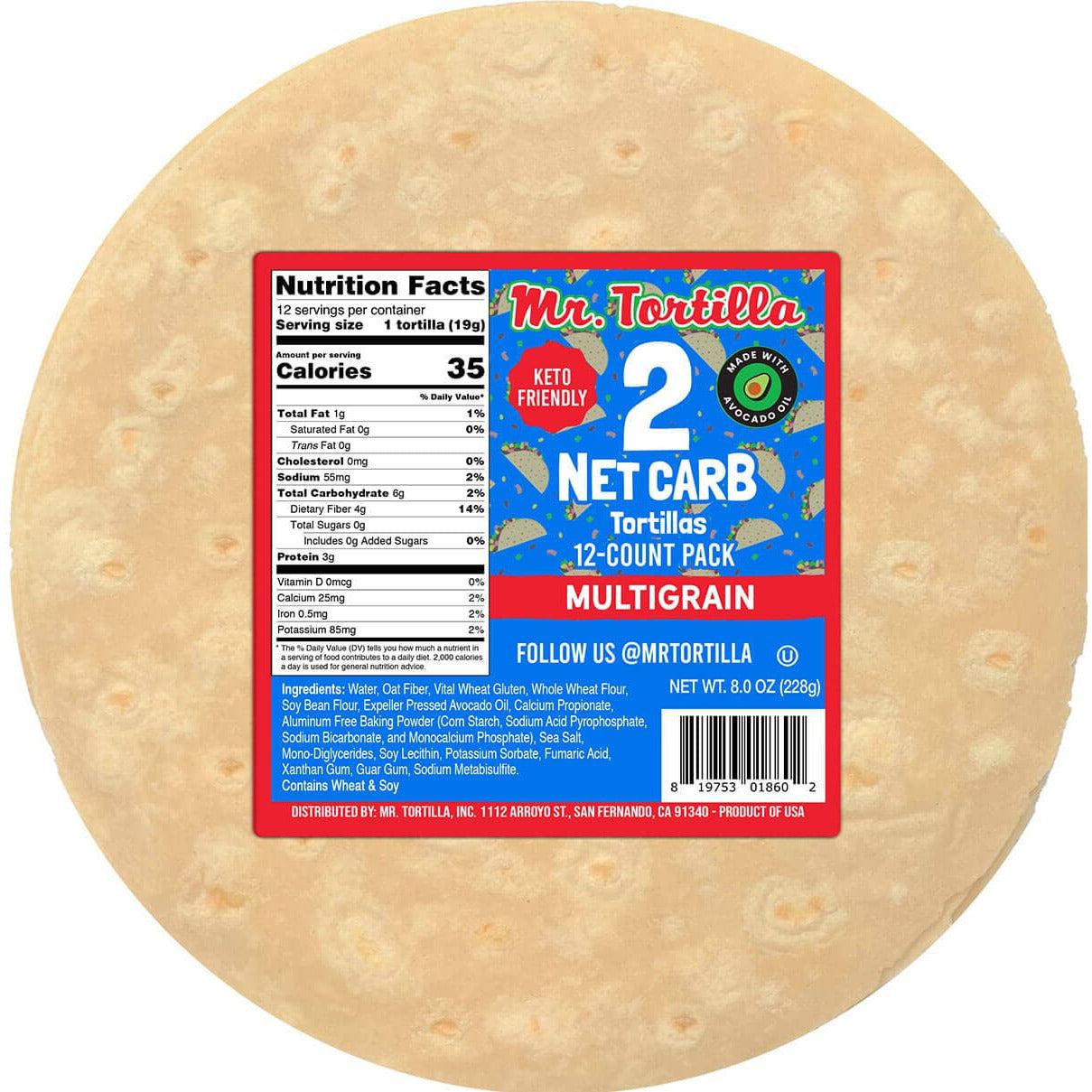 Image of Mr. Tortilla's 2 Net Carb Tortilla - Single Pack (12 Tortillas)