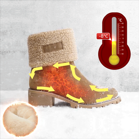 Foldable Wool Fashion Snow Boots – supplysuper