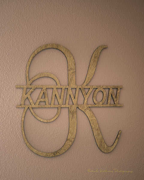 personalized wall hanging monogram