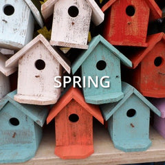 spring decor wood unpainted cutouts