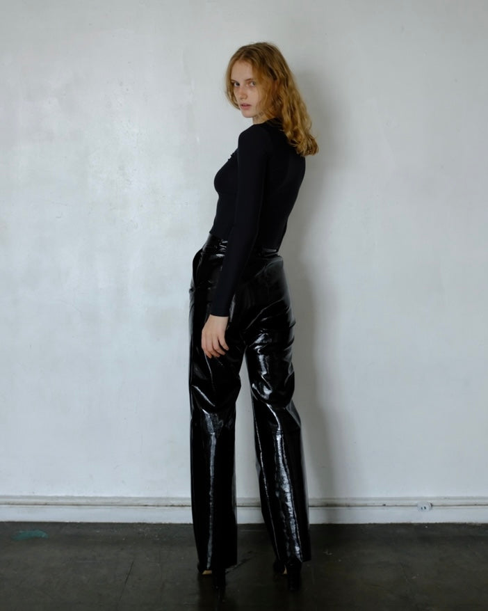 VEGAN LEATHER SLACKS – DICH HENDERSON