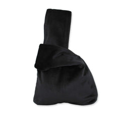 black wristlet bag