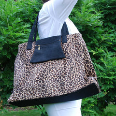 leopard print weekend bag (large tote)