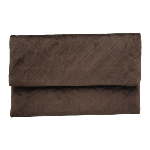 Dark Brown Brindle Cowhide Wristlet Clutch - Cowhides International