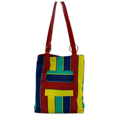 colourful large tote bag