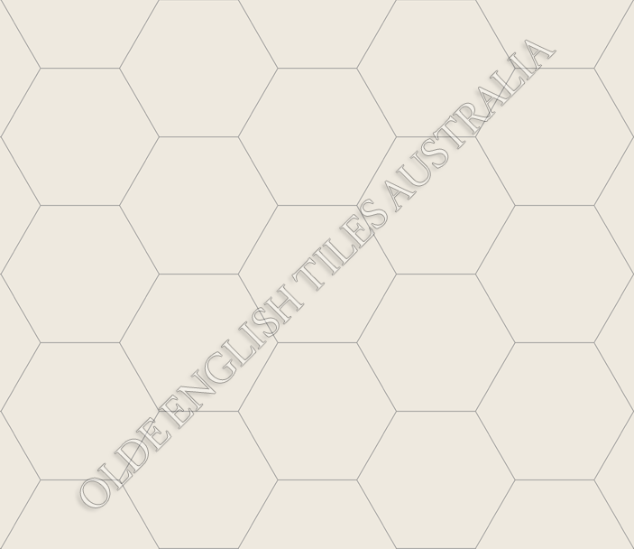 Plain Hexagon 50 White Mosaics – Olde English Tiles™