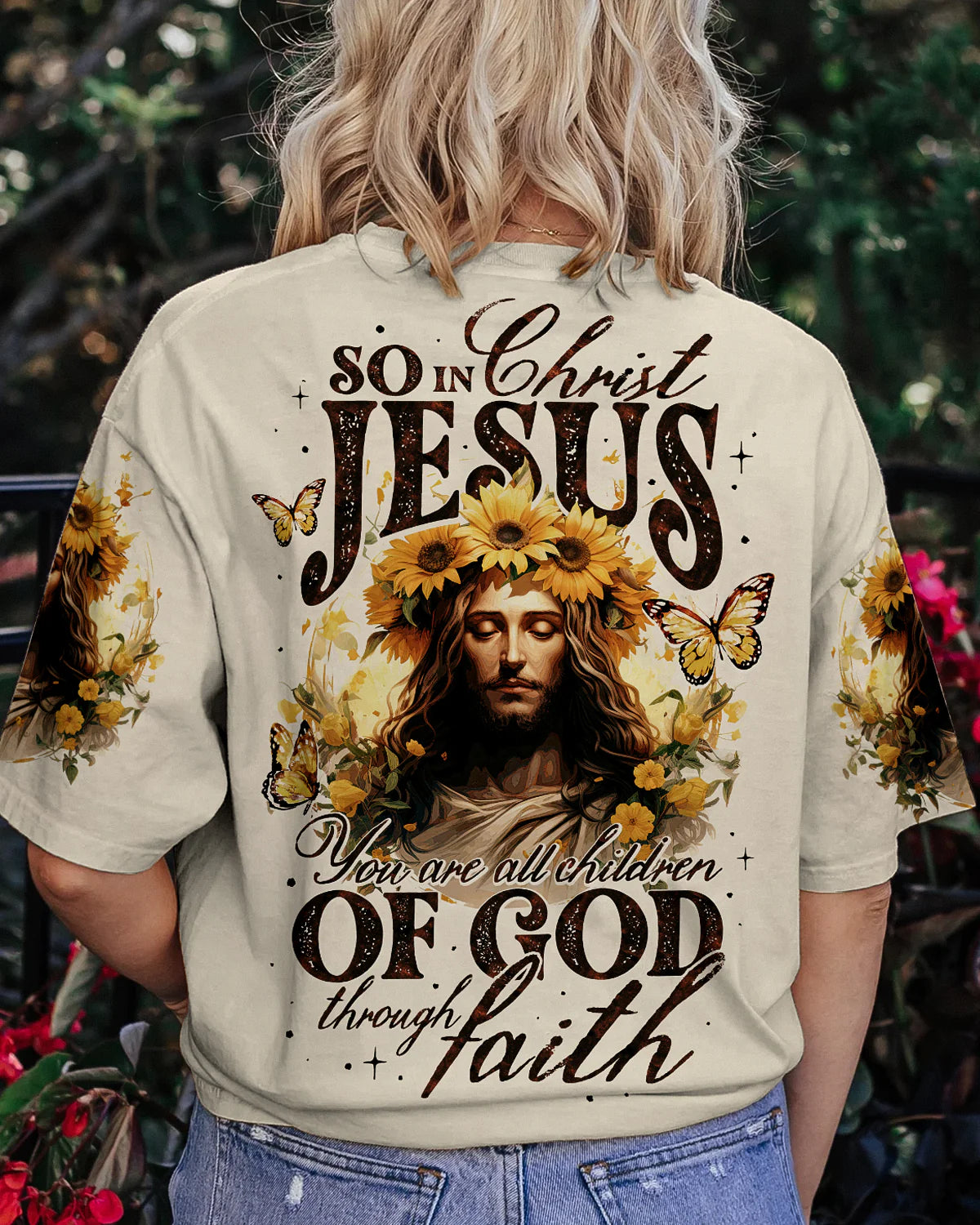 Christianartbag 3D T-Shirt For Women, You Are All Children Of God, Christian Shirt, Faithful Fashion, 3D Printed Shirts for Christian Women