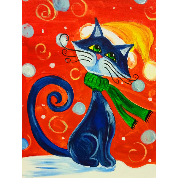 Want to buy Diamond Painting Canvas Black Cat - 30 x 40 cm? - Crafts&Co