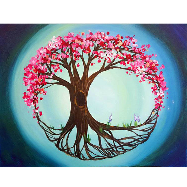 Colorful Tree Of Life - 5D Diamond Painting - DiamondByNumbers - Diamond  Painting art