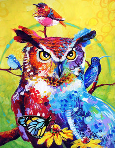 Owl Stand on Tree - Special Diamond Painting – Paint by Diamonds