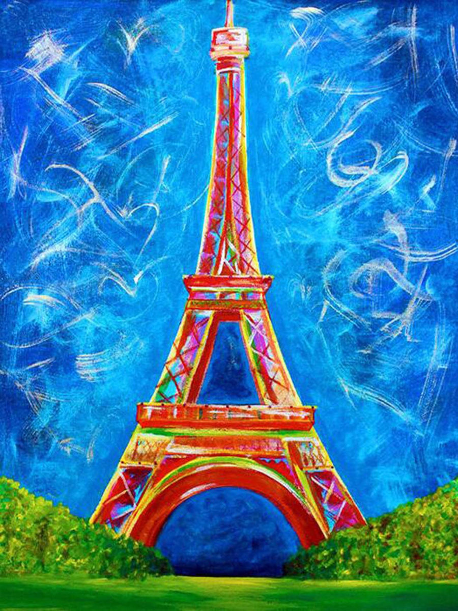 Eiffel Tower In Blue 5d Diamond Painting Five