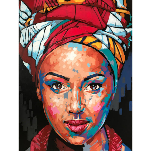 Download African Woman Face 5d Diamond Painting 5diamondpainting Com Five Diamond Painting