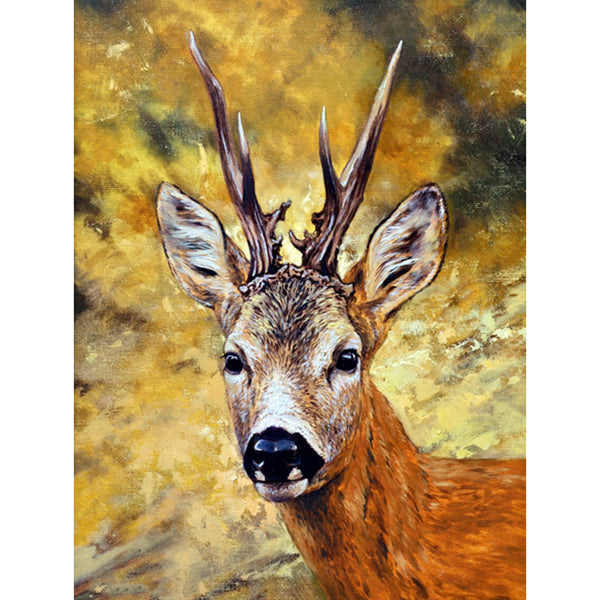 Diamond Painting - Deer and Full Moon – Figured'Art