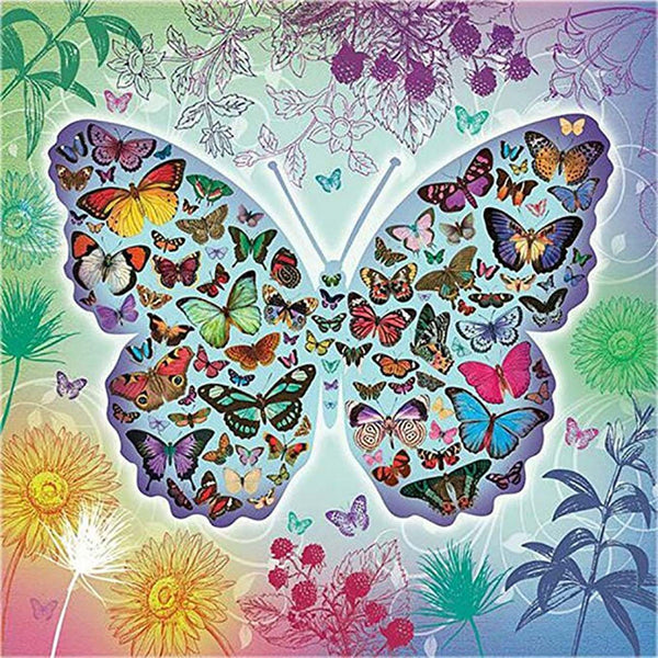 5D Diamond Painting Colorful Butterfly Water Kit