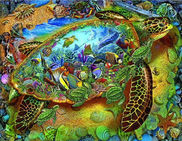 Twin Sea Turtle 5D Diamond Painting -  – Five Diamond  Painting