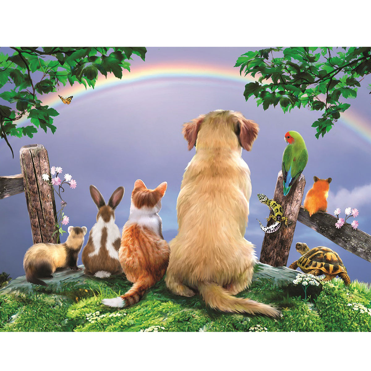 Rainbow Cat and Dog Animals 5D Diamond Painting - 5diamondpainting.com