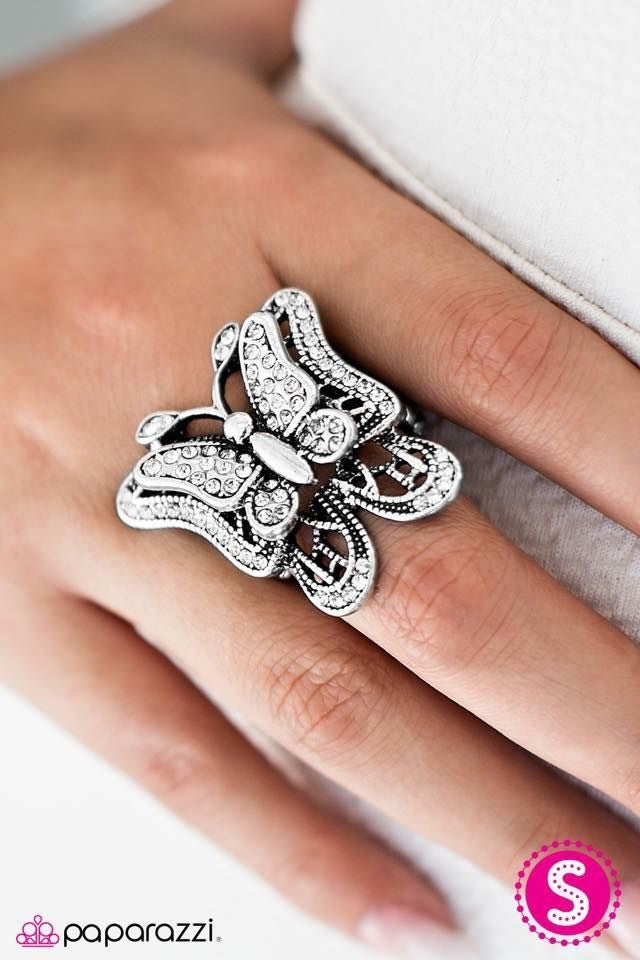 paparazzi butterfly ring brass