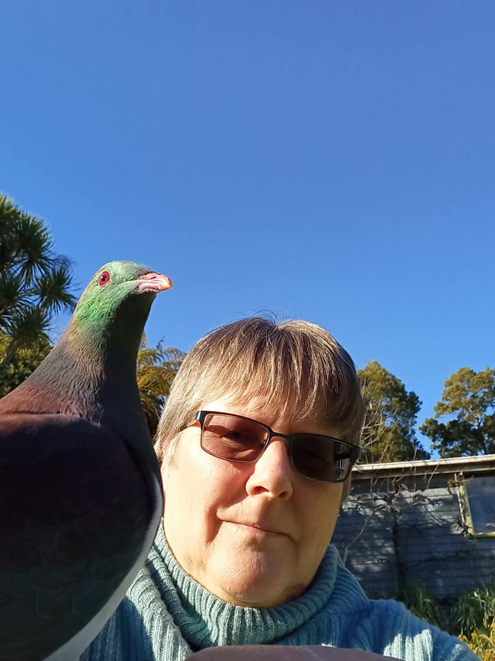 Marleen Verhoeven and a kereru