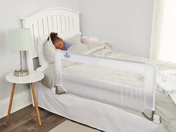 Features: Hiccapop Toddler Travel Bed and Mattress Safety Bumper