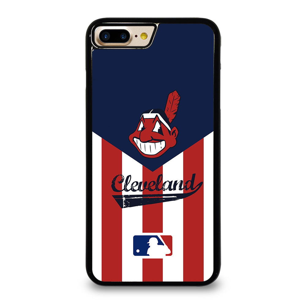 Cleveland Indians Stripe Logo Iphone 7 8 Plus Case Cover Casesummer