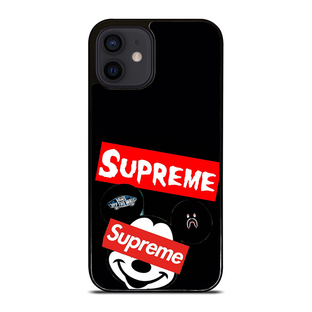 Mickey Mouse Hypebeast Supreme Iphone 12 Mini Case Cover Casesummer