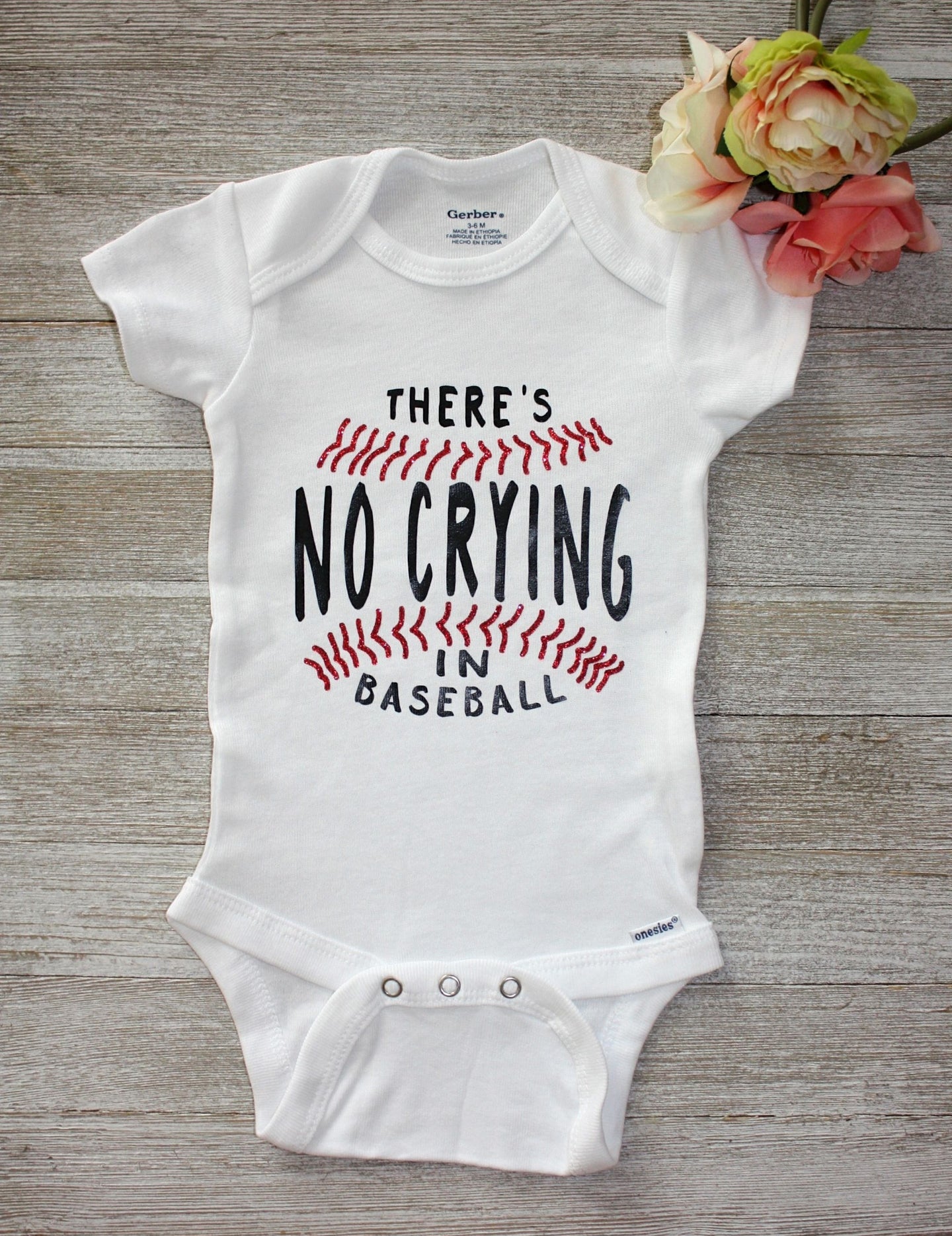 baseball onesie