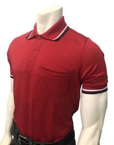 NEW Traditional Body-Flex Umpire Short Sleeve Shirt - Red