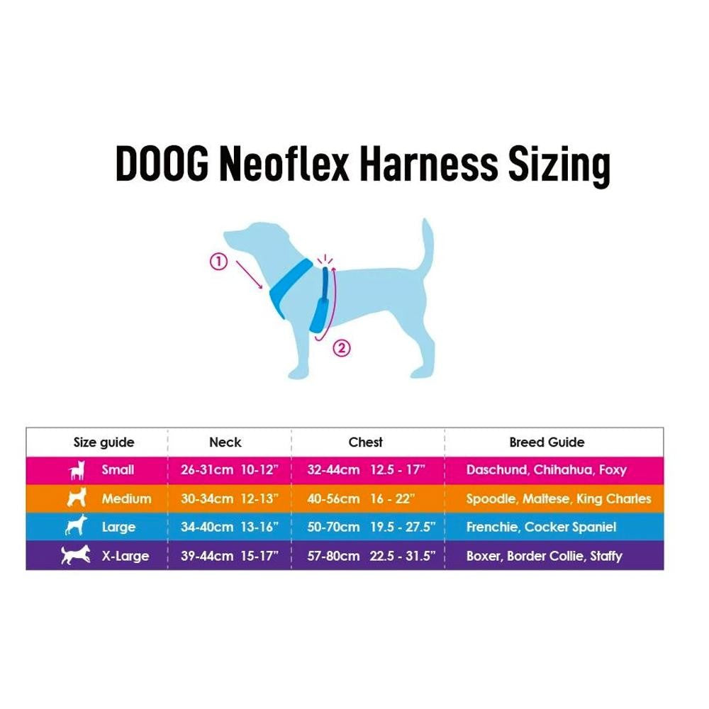 Neoflex Harness Size Chart