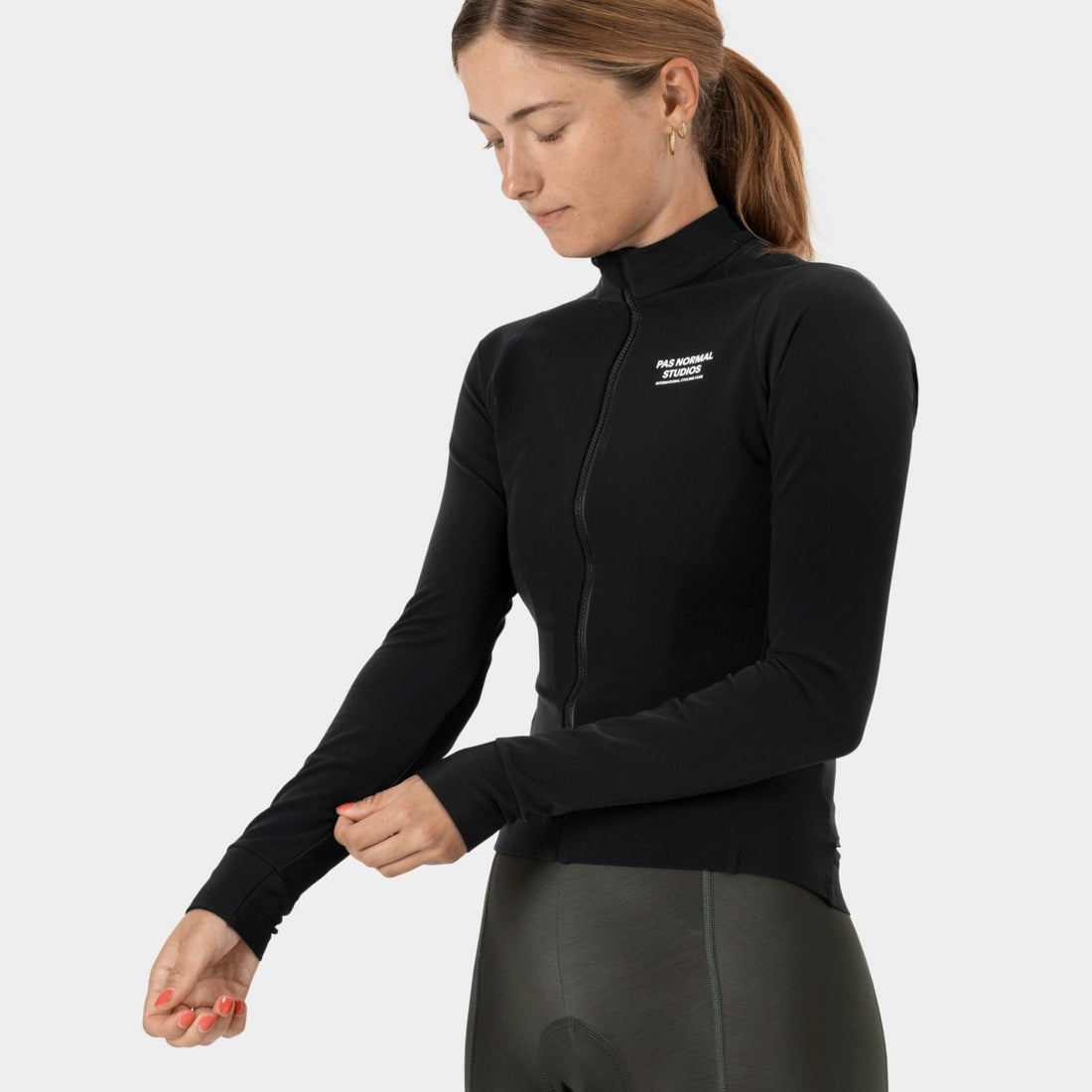 Pas Normal Studios Women's Mechanism Thermal Long Sleeve Jersey - Black