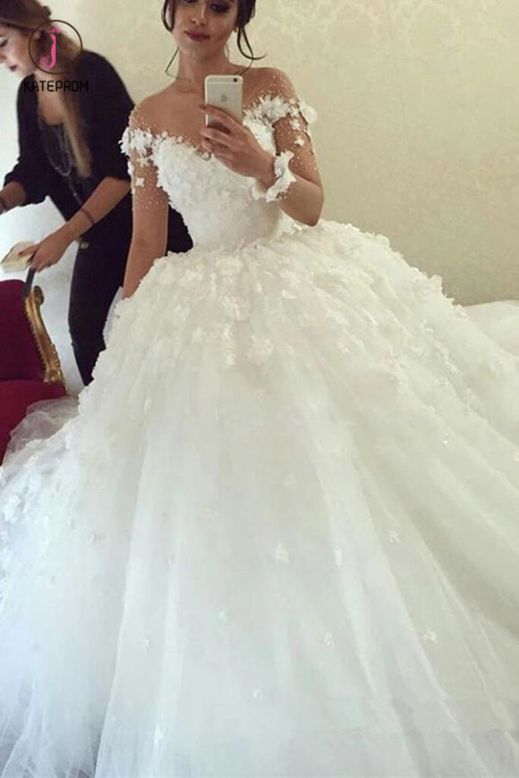 poofy ball gown wedding dresses