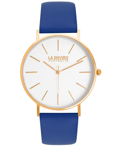 Gold With Blue Strap