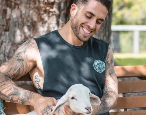 James Aspey with animal