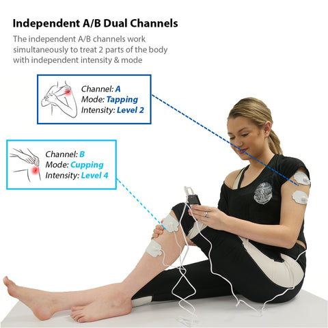 HM8AB TENS Unit & Muscle Stimulator, two independent AB channels like 2in1  machine