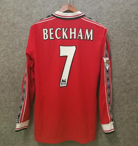 DAVID BECKHAM 7 MANCHESTER UNITED 98/99 SEASON JERSEY – FOOTBALL MYTHS