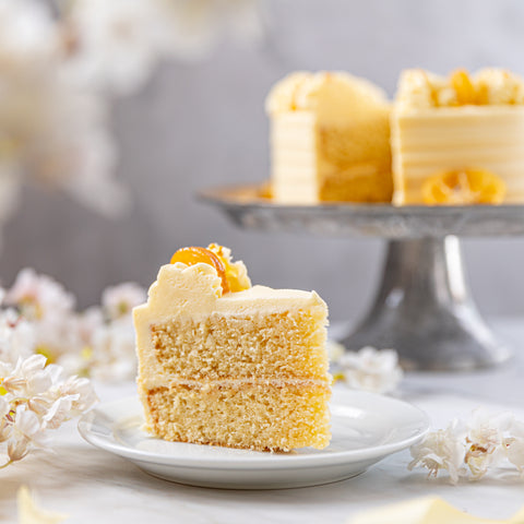 Lemon and Elderflower Cake Slice