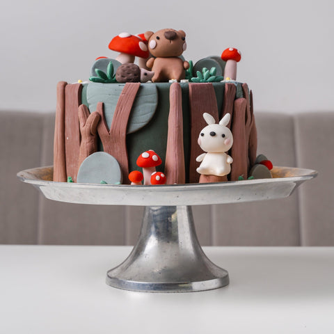 Forest Animal Party Cake - Jack and Beyond