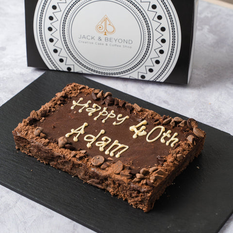 Personalised Chocolate Chip Brownie Slab - Jack and Beyond