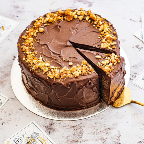 Vegan Peanut Butter & Chocolate Banana Cake - Jack and Beyond